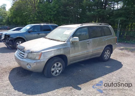 2002 Toyota Highlander V6 z USA, uszkodzony, nr VIN JTEHF21A920076335